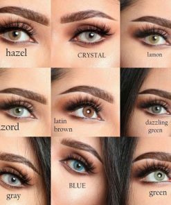 مشاهده نمونه رنگهای لنز رنگی لومینس