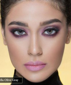 خرید لنز رنگی استلا رنگ الیو گری