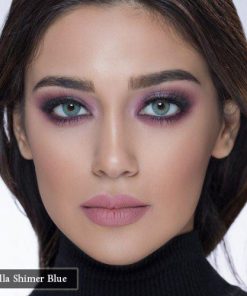 خرید لنز رنگی استلا رنگ شیمر بلو