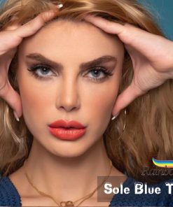 خرید لنز رنگی رینبو آیس سول بلو تن 1