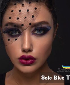خرید لنز رنگی رینبو آیس رنگ سول بلو تن 2