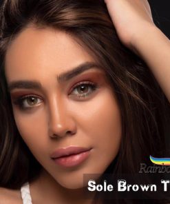 خرید لنز رنگی رینبو آیس رنگ سول بروان تن 3