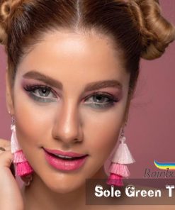 خرید لنز رنگی رینبو آیس رنگ گرین تن 3