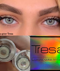 خرید ترسا لاکچری لنا گری طوسی-سبز-دورخط-دار