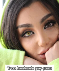 خرید لنز رنگی ترسا رنگ هندمید گری گرین