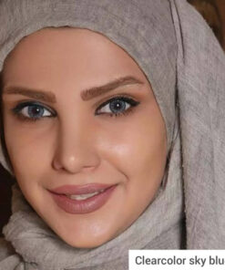 خرید لنز رنگی کلیر کالر اسکای بلو تن2