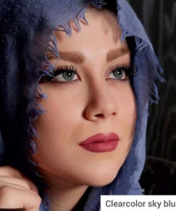 خرید لنز رنگی کلیر کالر اسکای بلو تن3