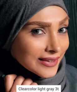 خرید لنز رنگی کلیر کالر لایت گری تن3