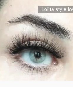 لنز لولیتا رنگ استایل لاو طوسی روشن