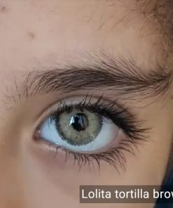 لنز لولیتا تورتیلا بروان عسلی دور دار