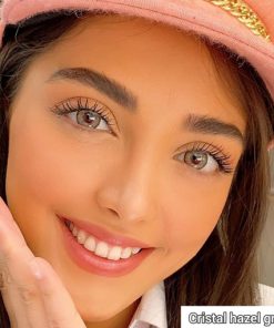 خرید لنز رنگی کریستال هازل گری