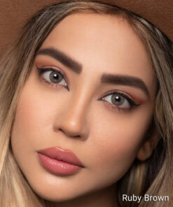 تست لنز رنگی اپتی کالر روبی براون